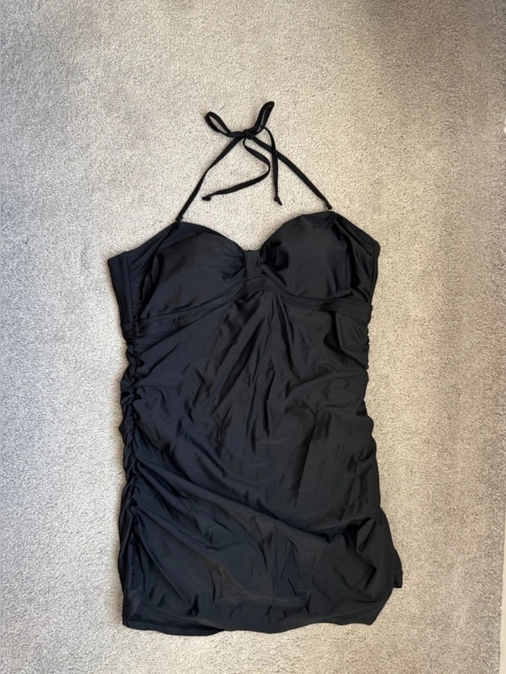 Black Halter Swimdress
